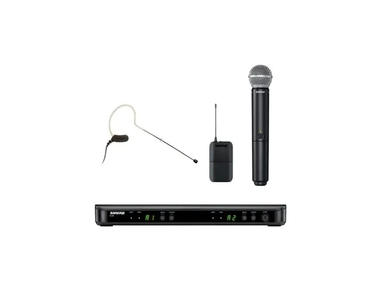 Shure BLX1288 combo med MX153 og SM58 S8 (823-832 MHz) 